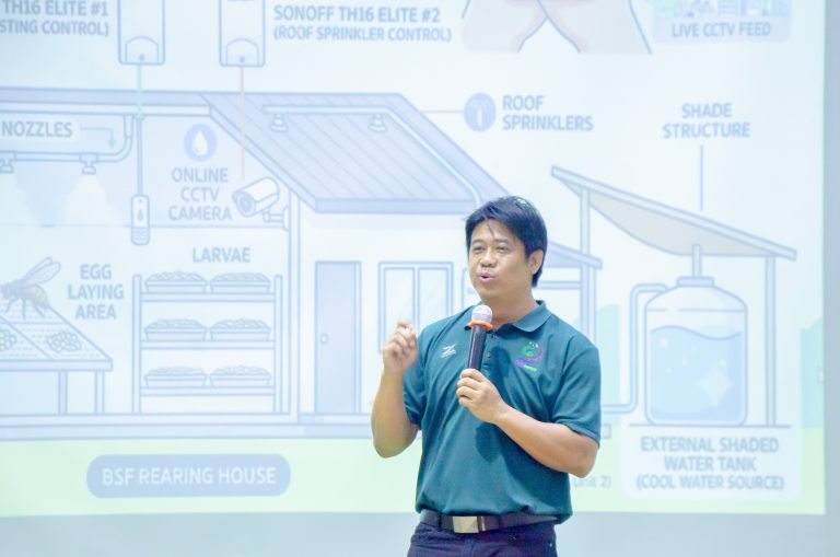 คณะเทคโนโลยีการเกษตรและเทคโนโลยีอุตสาหกรรม จัดกิจกรรมพัฒนาระบบควบคุมอัตโนมัติในการผลิตแมลง BSF เพื่อเป็นอาหารสัตว์น้ำ